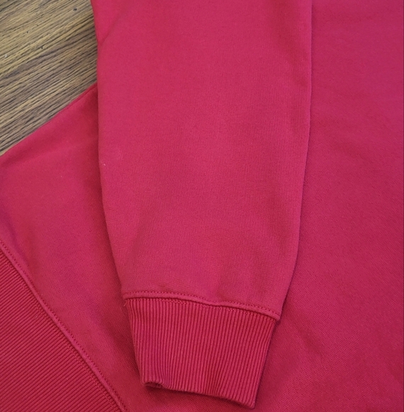 Lisa Eldridge Cropped Long Sleeve Womens Sweater Red Medium - Picture 11 of 12